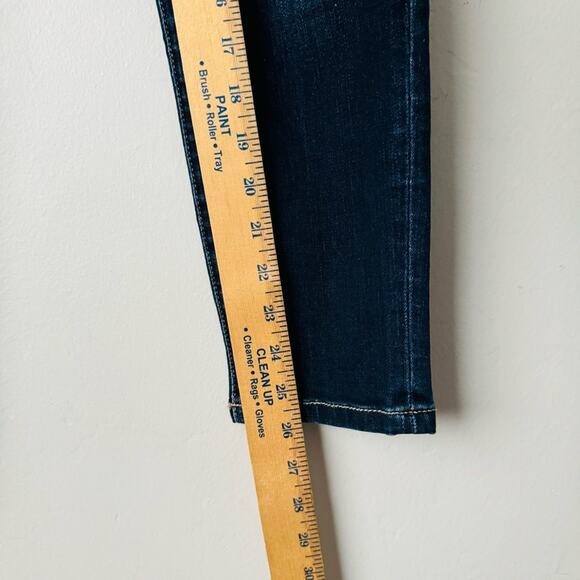 Bridge By Gly Distressed curvy High Rise Ankle dark wash Skinny Jeans woman’s 26 - Picture 6 of 11